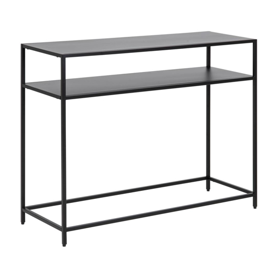 Read more about Newberry metal 1 shelf console table in matt black