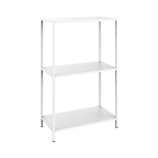 Read more about Newberry metal 2 shelves console table in matt white