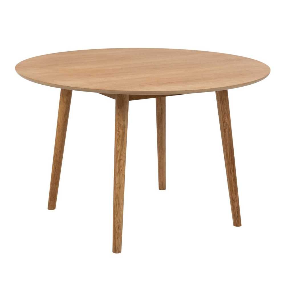 Newhall Wooden Dining Table With 4 Fairlee Green Chairs In Oak