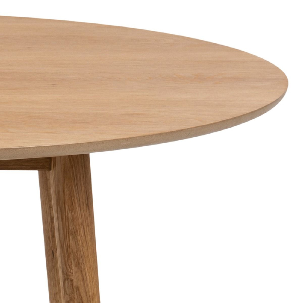 Newhall Wooden Round Dining Table in Oak