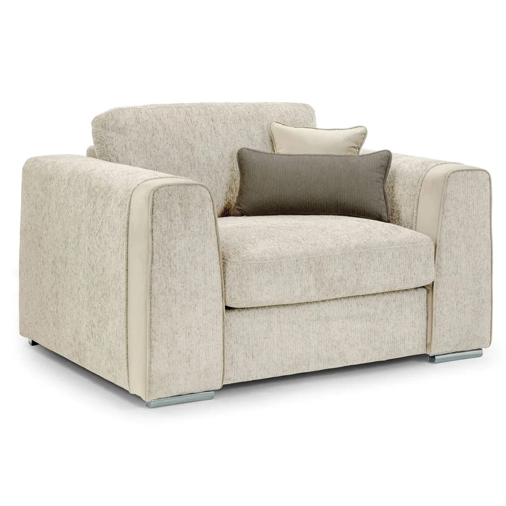 Read more about Newkirk fabric 1 seater sofa in beige