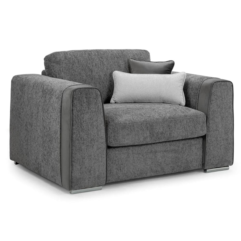 Read more about Newkirk fabric 1 seater sofa in grey