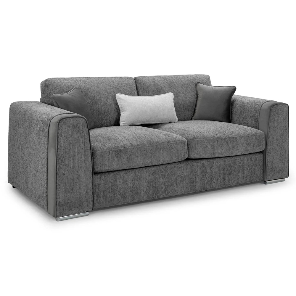 Read more about Newkirk fabric 3 seater sofa in grey