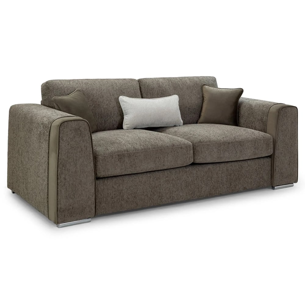 Read more about Newkirk fabric 3 seater sofa in mocha