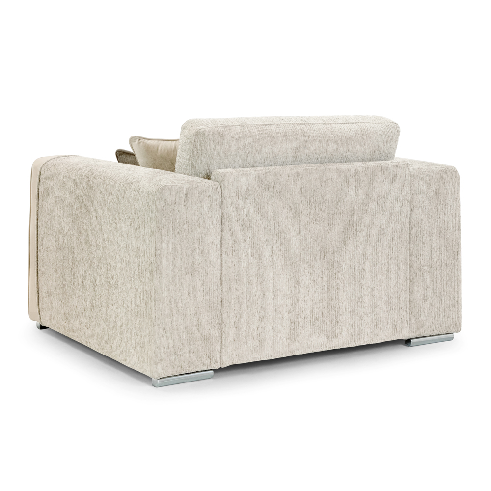 Newnan Fabric 1 Seater Sofa In Beige