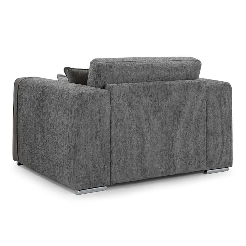 Newnan Fabric 1 Seater Sofa In Grey
