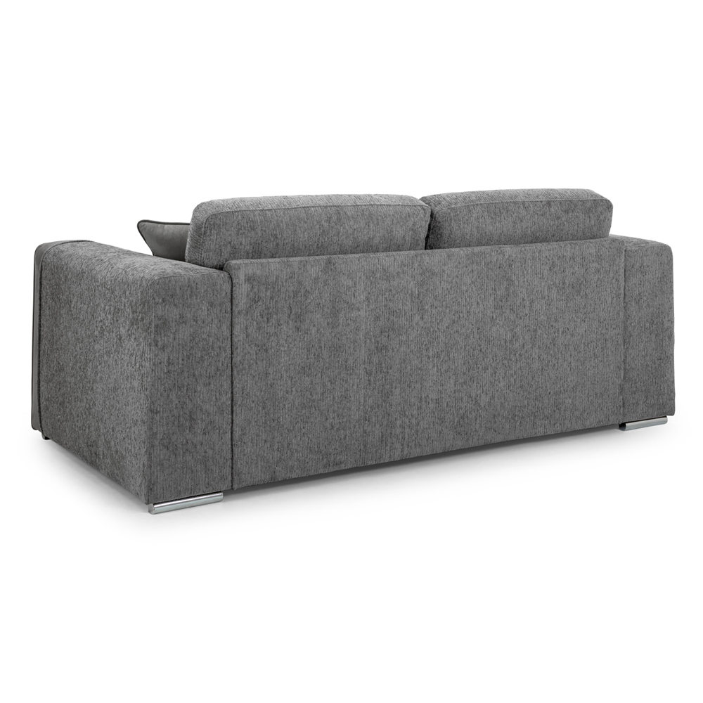 Newnan Fabric 3 Seater Sofa In Grey