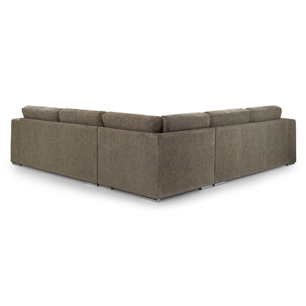 Newnan Fabric Corner Sofa In Mocha