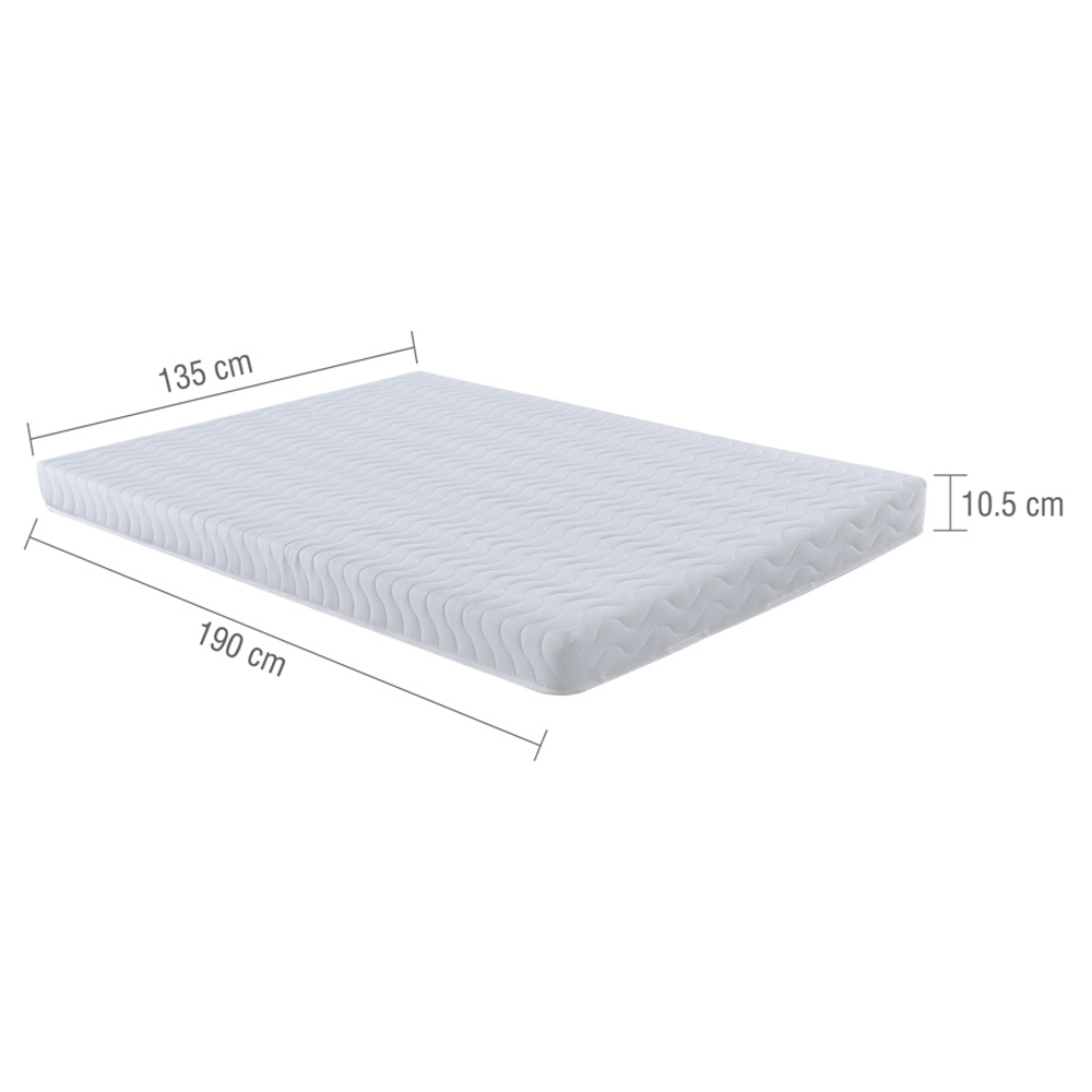 Newnan Fabric Double Mattress In White