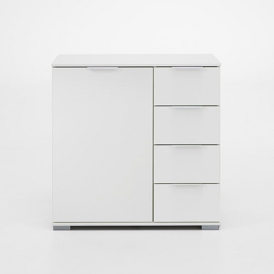 Read more about Newport wooden chest of drawers in alpine white