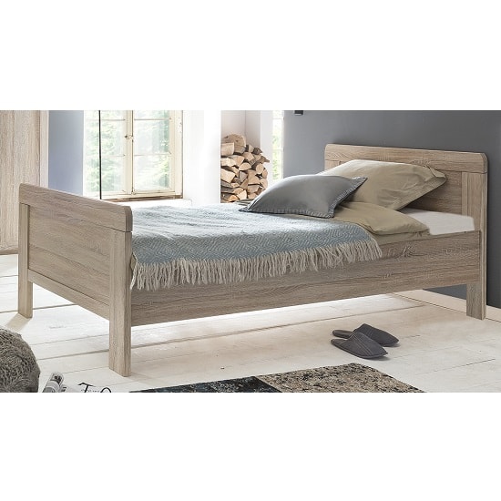 Read more about Newport wooden single bed in oak effect