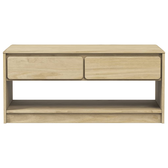 Newport Wooden Coffee Table With 2 Drawers In Oak