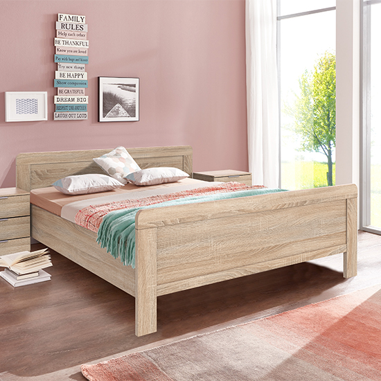 Read more about Newport wooden small double bed in oak