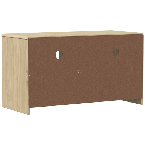 Newport Wooden TV Stand With 2 Drawers In Oak