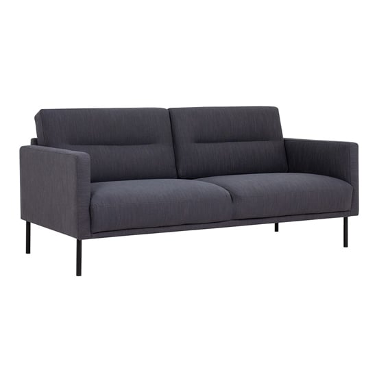 Nexa Fabric 2 Seater Sofa In Anthracite With Black Legs_1