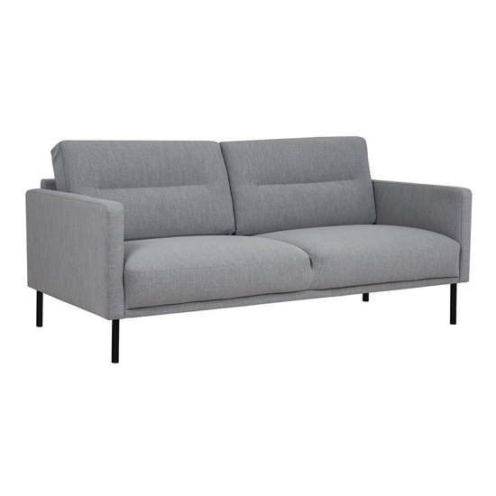 Read more about Nexa fabric 2 seater sofa with black legs in grey