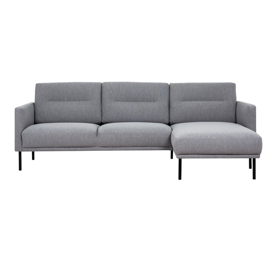 Read more about Nexa fabric right handed corner sofa with black legs in grey
