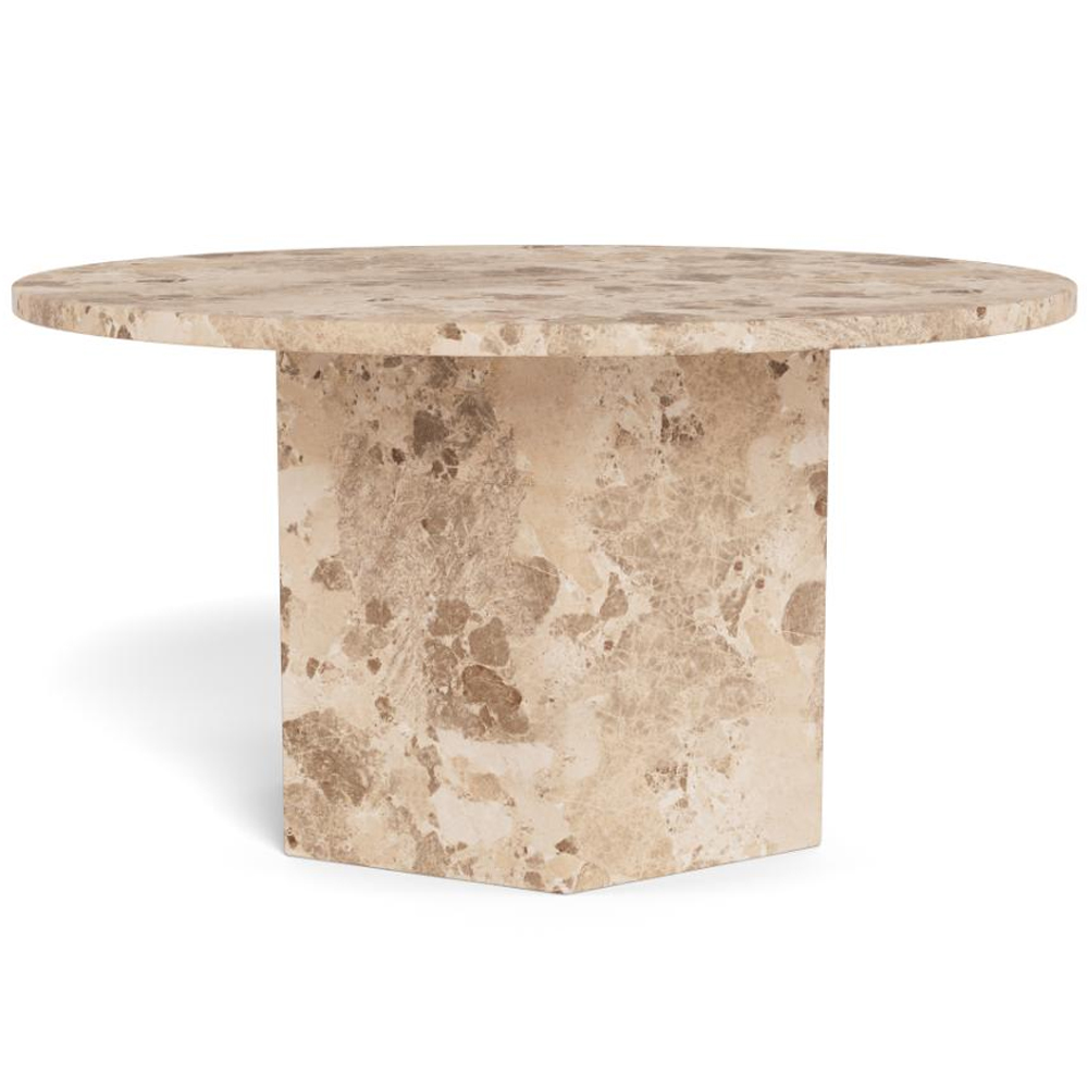 Niceville Marble Coffee Table - Latte Brown