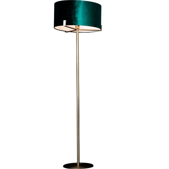 lamp with green shade