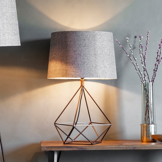 Nico Table Lamp With Drum Shape Shade