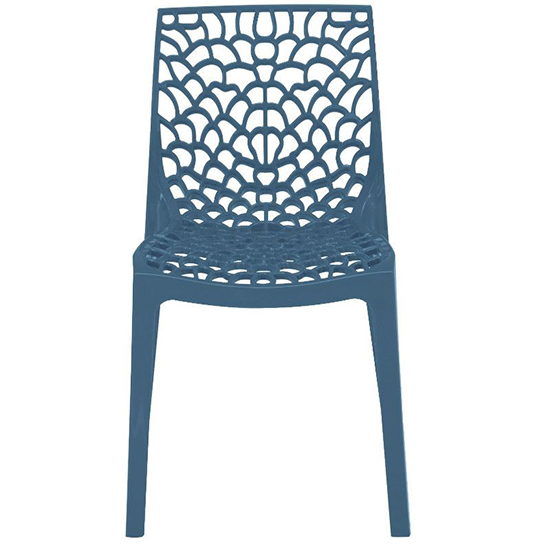 Nicole Polypropylene Side Chair In Blue