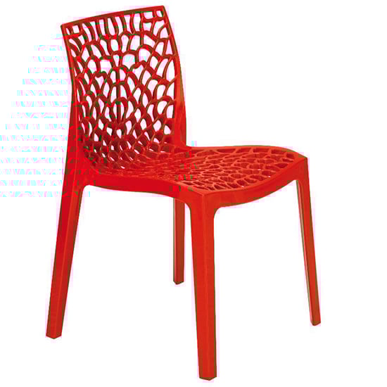 Read more about Nicole polypropylene side chair in red