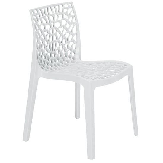 Product photograph of Nicole Polypropylene Side Chair In White from Furniture in Fashion