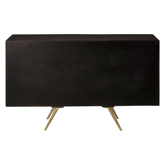 Nikawiy Wooden Sideboard In Grey And Antique Brass_7