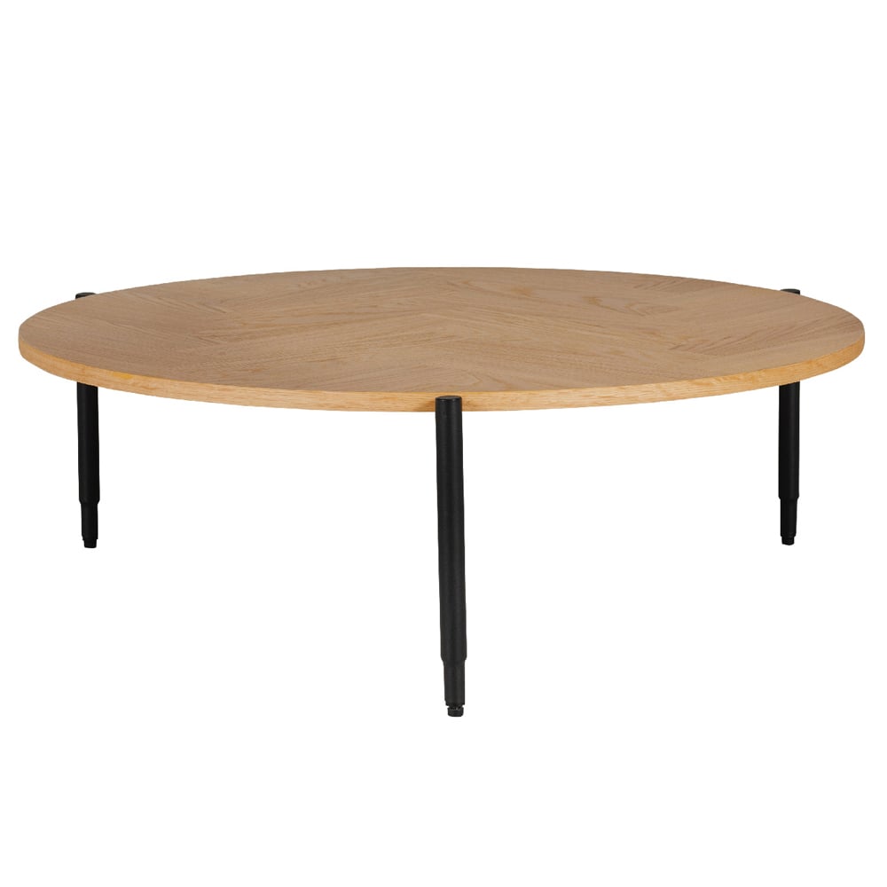 Read more about Niles wooden coffee table round in natural oak