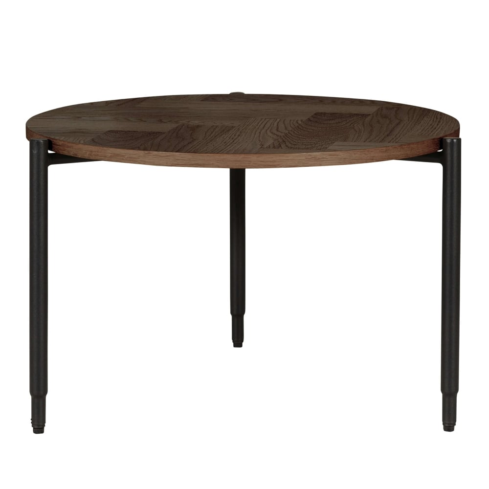 Read more about Niles wooden lamp table round in smoked oak