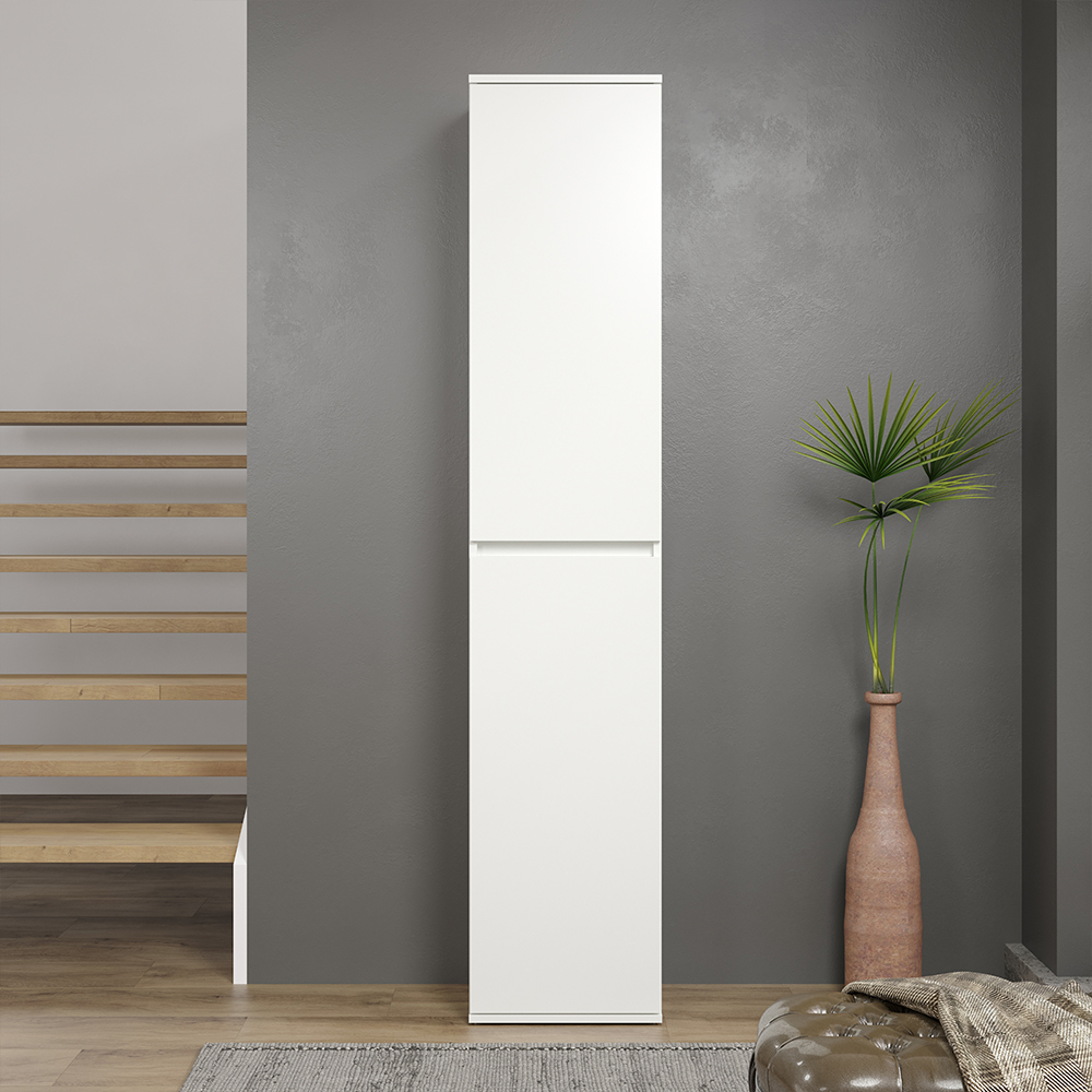 Nitra Wooden Hallway Storage Cabinet With 2 Doors In White