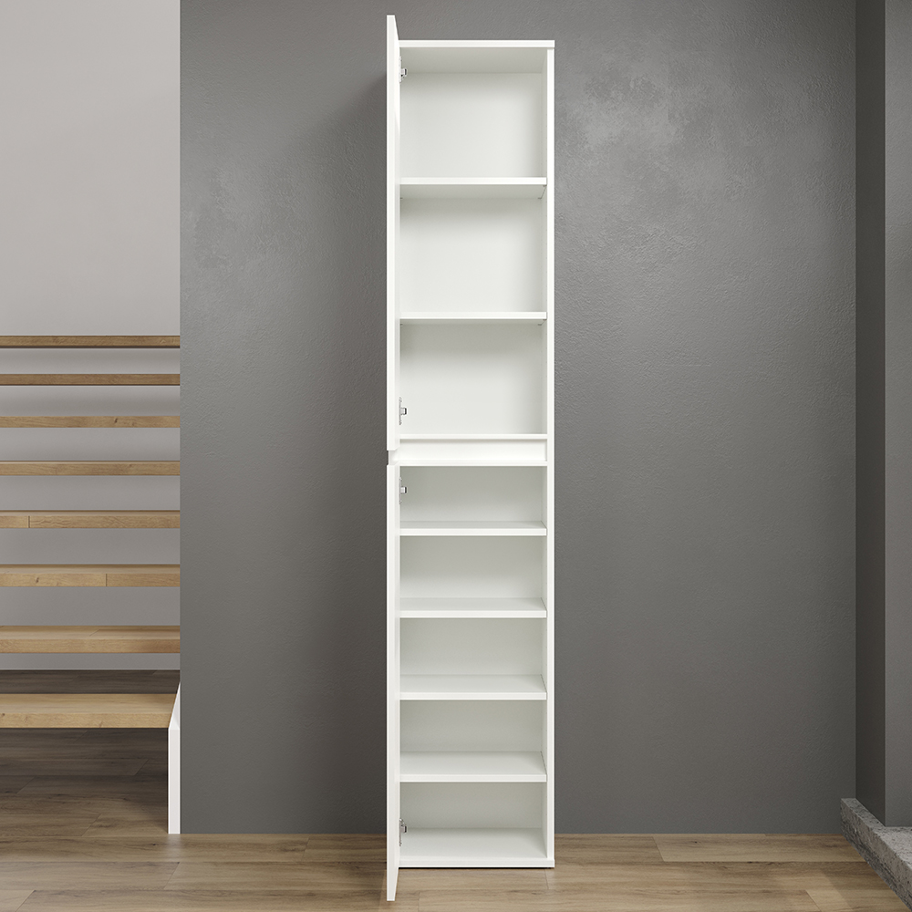 Nitra Wooden Hallway Storage Cabinet With 2 Doors In White