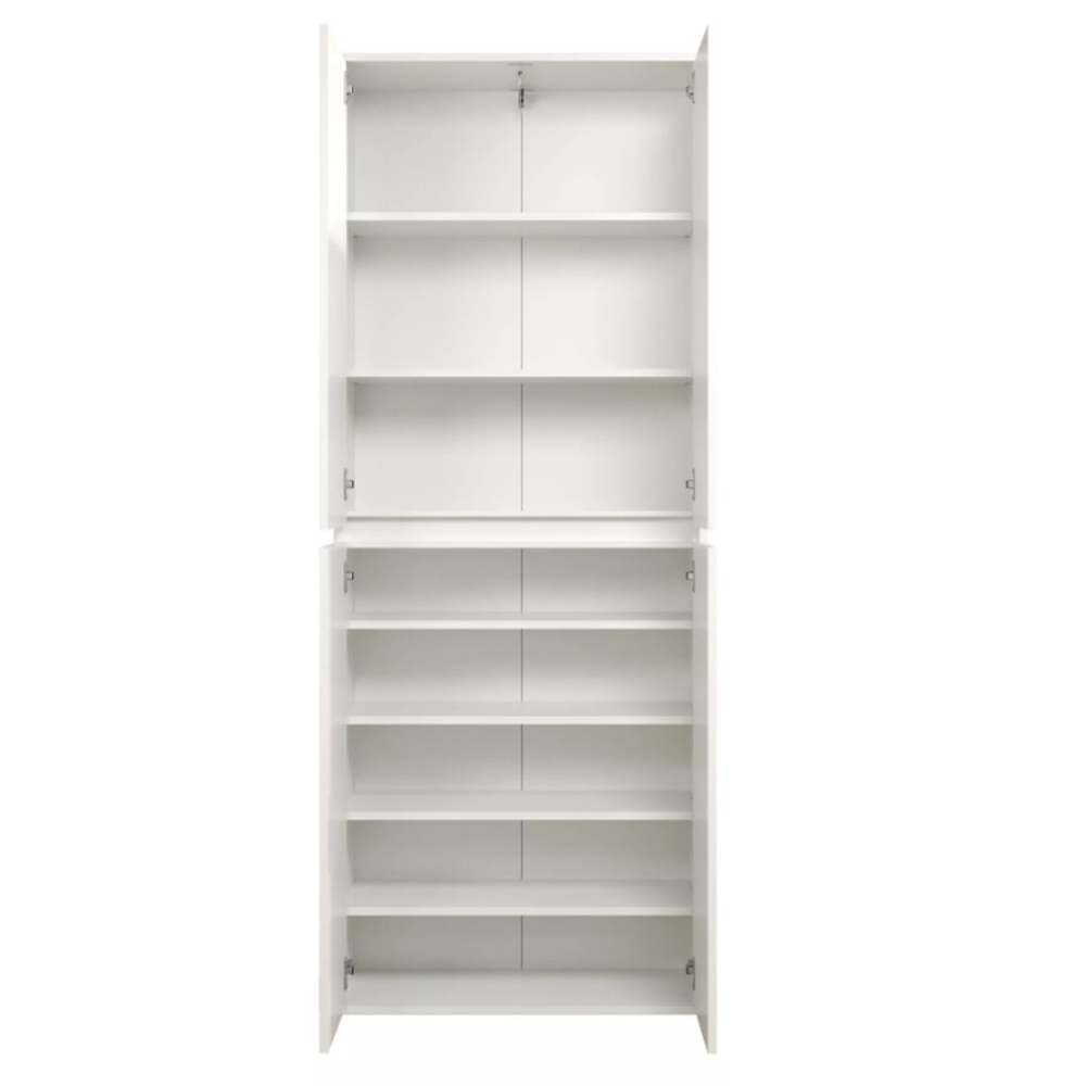 Nitra Wooden Hallway Storage Cabinet With 4 Doors In White