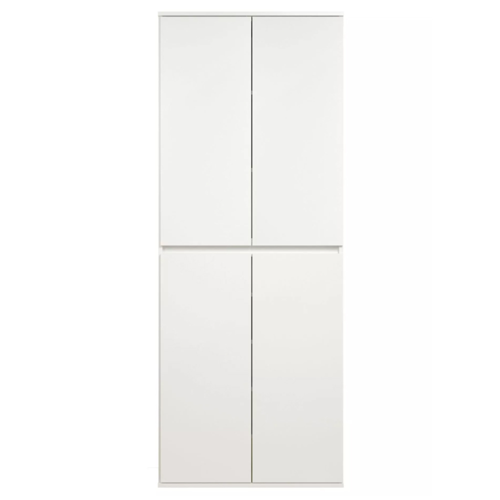 Nitra Wooden Hallway Storage Cabinet With 4 Doors In White