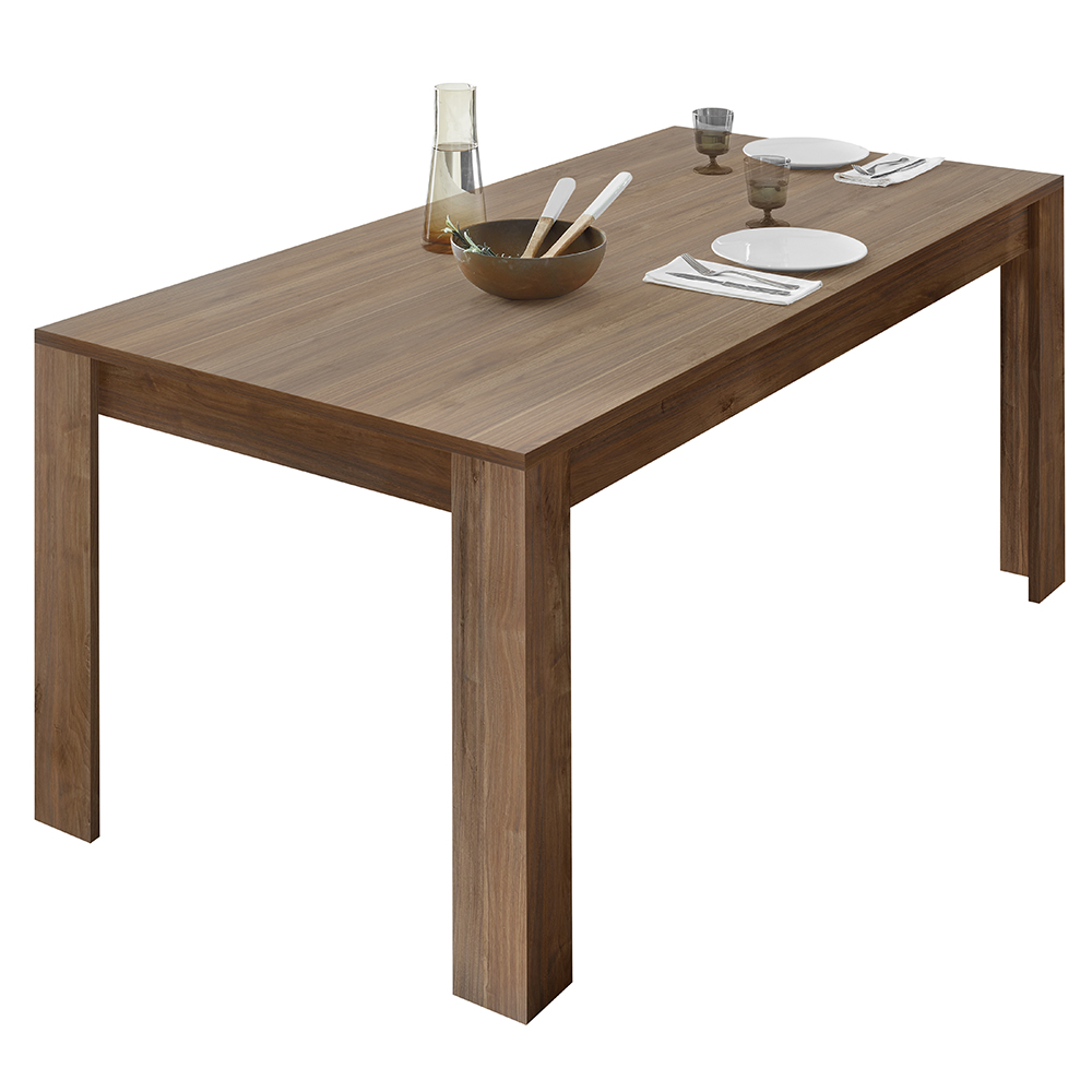 Product photograph of Nitro Wooden Rectangular Dining Table In Dark Walnut from Furniture in Fashion