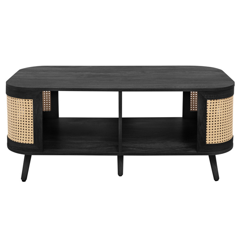 Niven Wooden Coffee Table in Black