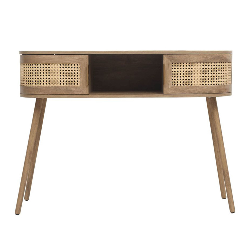 Niven Wooden Console Table in Oak