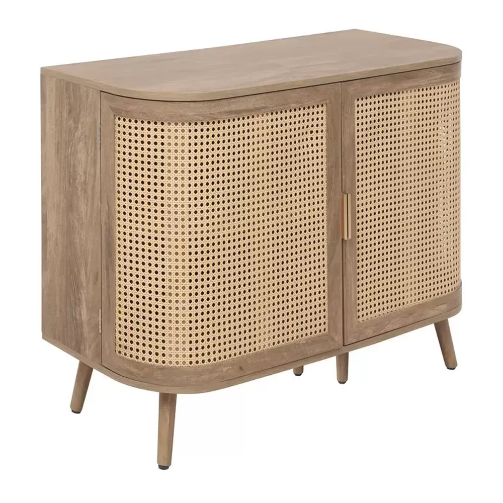 Nixa Wooden Sideboard With 2 Doors In Oak
