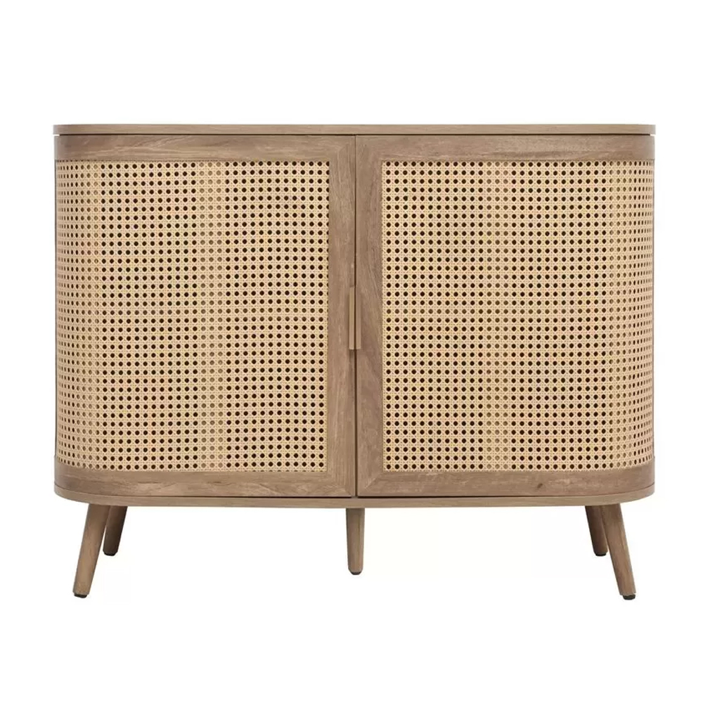 Nixa Wooden Sideboard With 2 Doors In Oak