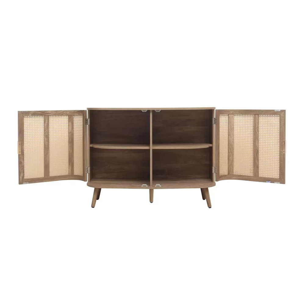Nixa Wooden Sideboard With 2 Doors In Oak