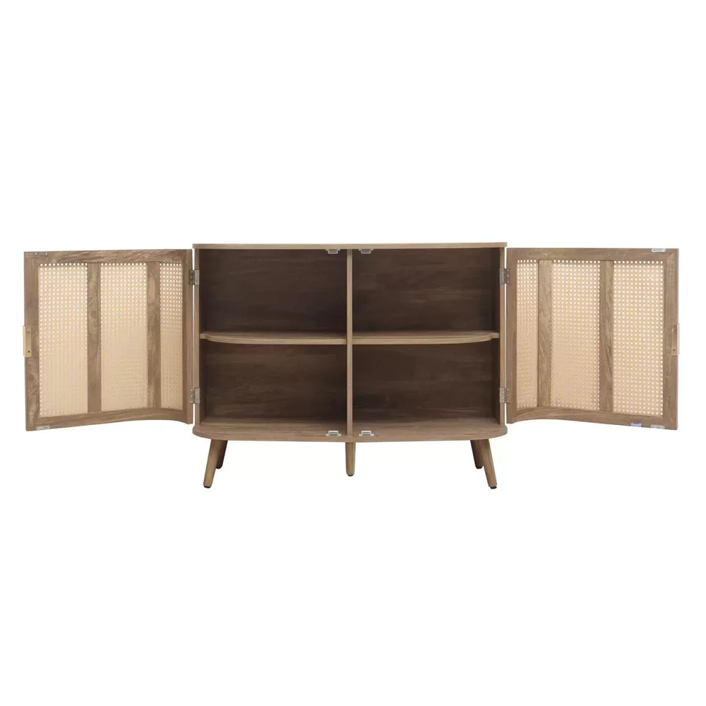 Nixa Wooden Sideboard With 3 Doors In Oak