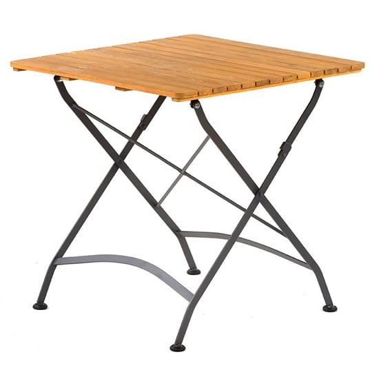 Product photograph of Noah Acacia Wood Folding Dining Table Square In Stained Wood from Furniture in Fashion