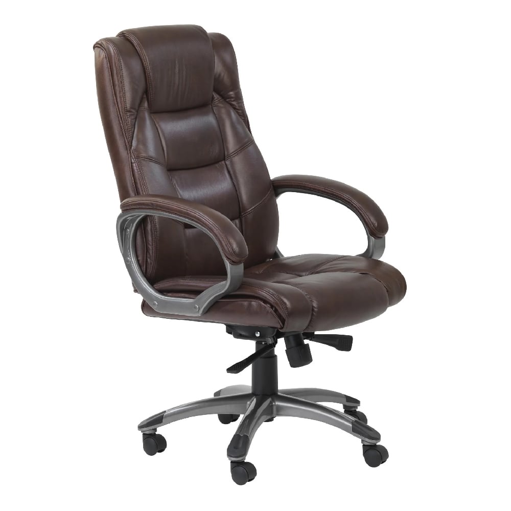 Read more about Nobbler leather home and office chair in brown