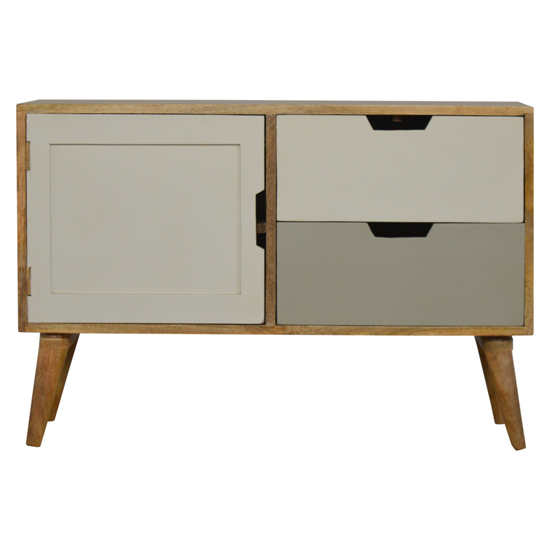 Nobly Wooden Gradient Sideboard In Grey And White_2