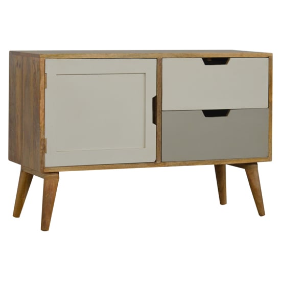 Nobly Wooden Gradient Sideboard In Grey And White_1