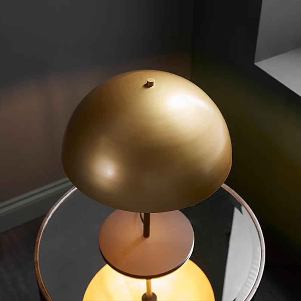 Nogales Metal Dome Table Lamp In Gold