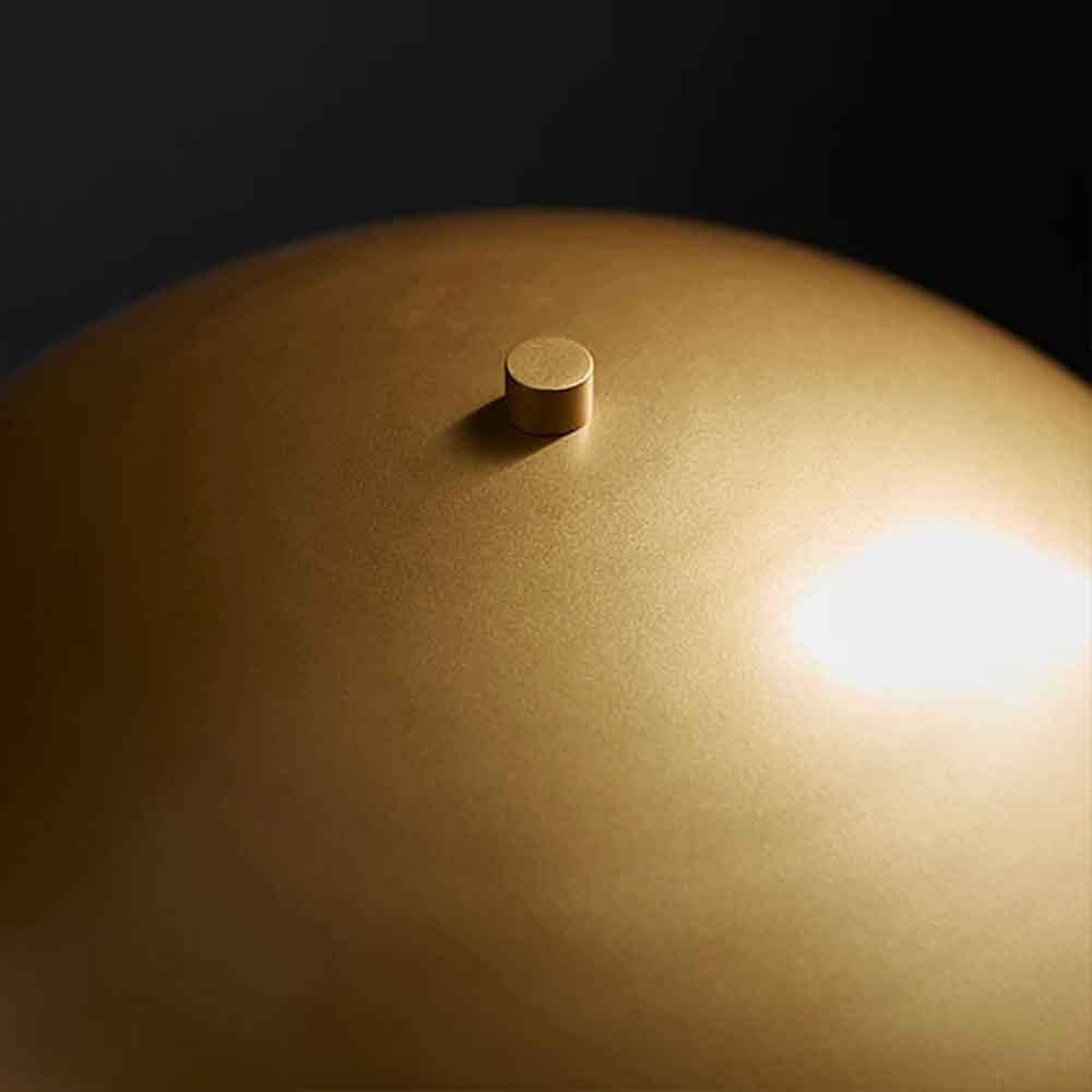 Nogales Metal Dome Table Lamp In Gold