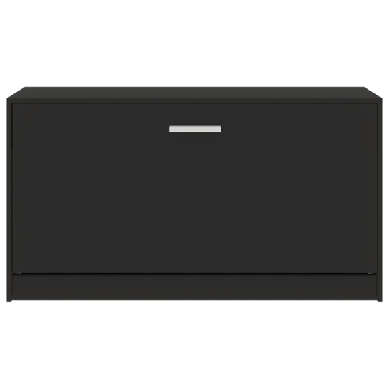 Nome Wooden Shoe Storage Bench With 1 Flap In Black