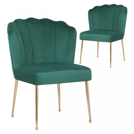 Nora Green Velvet Dining Chairs In Pair FiF