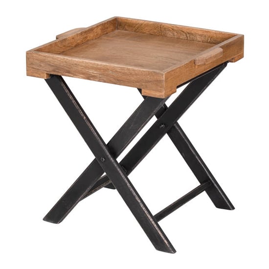 Read more about Nordec medium wooden butler side table in oak